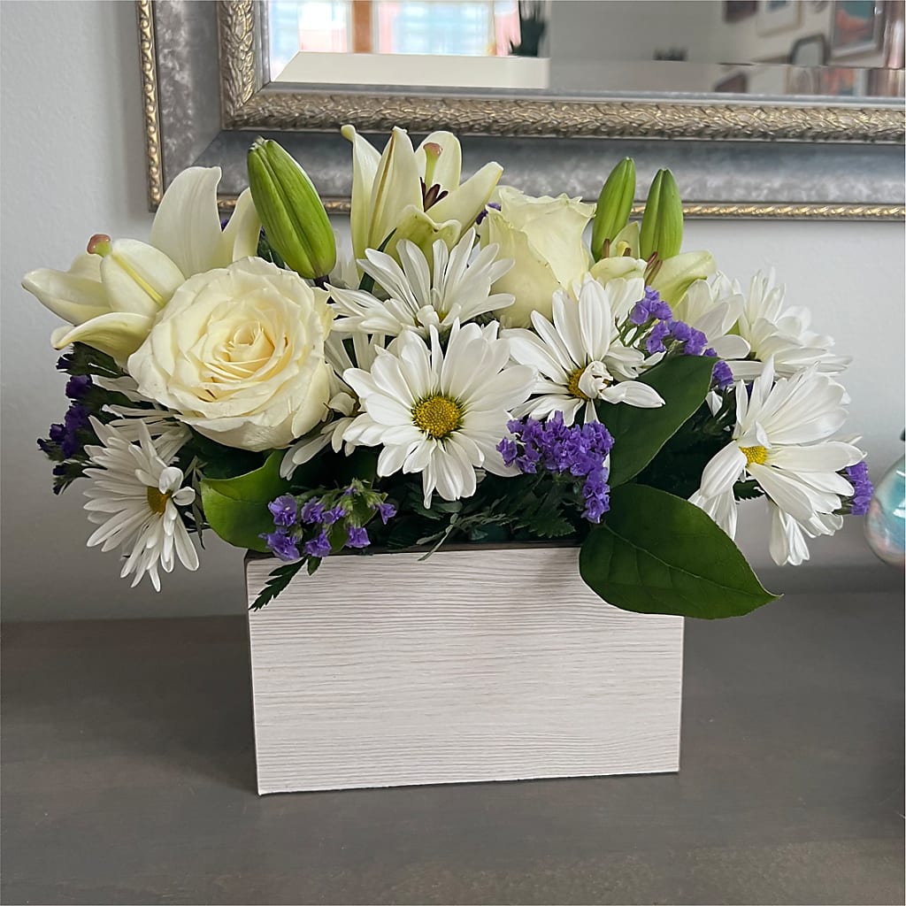 Beyond Blue Box Bouquet – Maroa Miami Llc, Miami FL