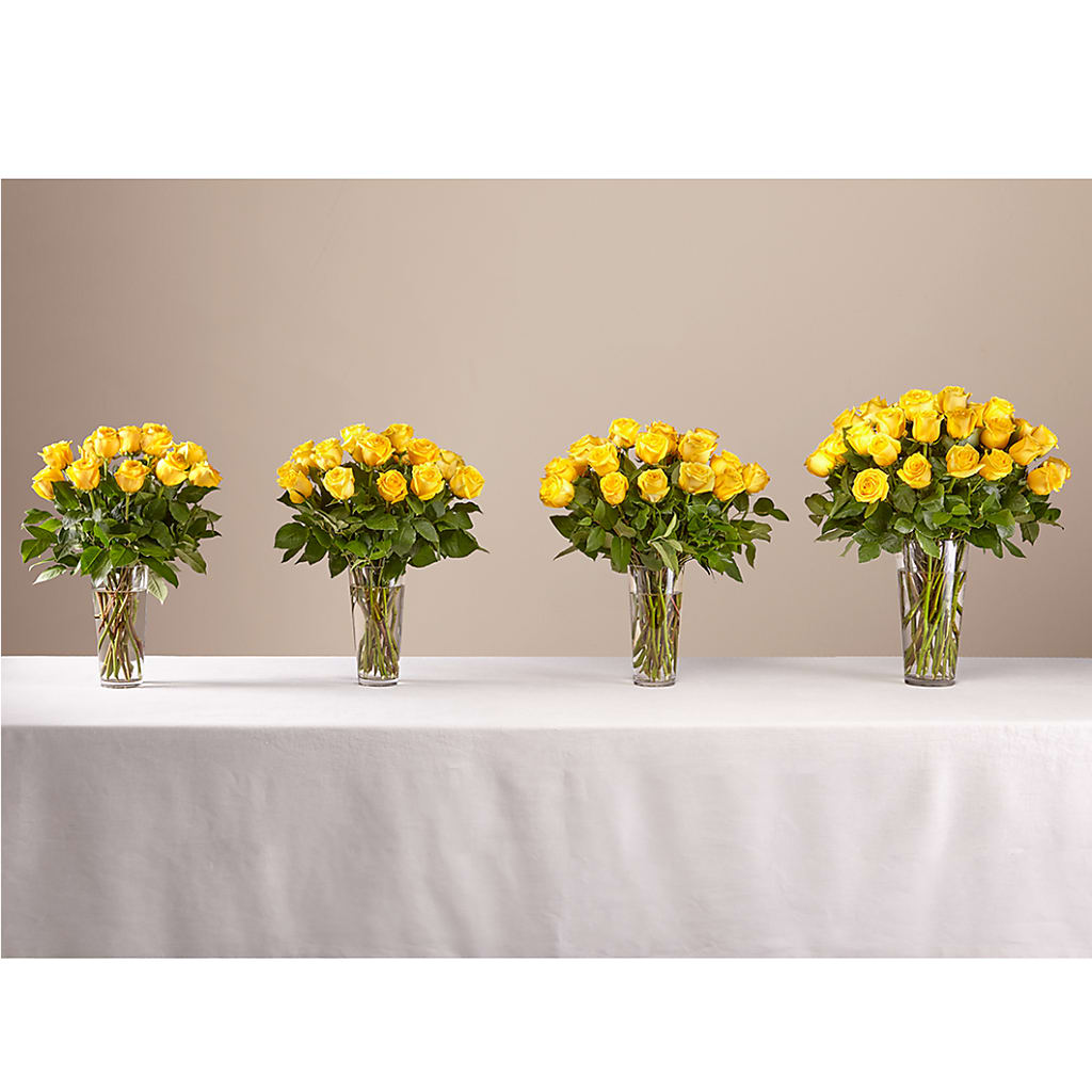Long Stem Yellow Rose Bouquet – Maroa Miami Llc, Miami FL