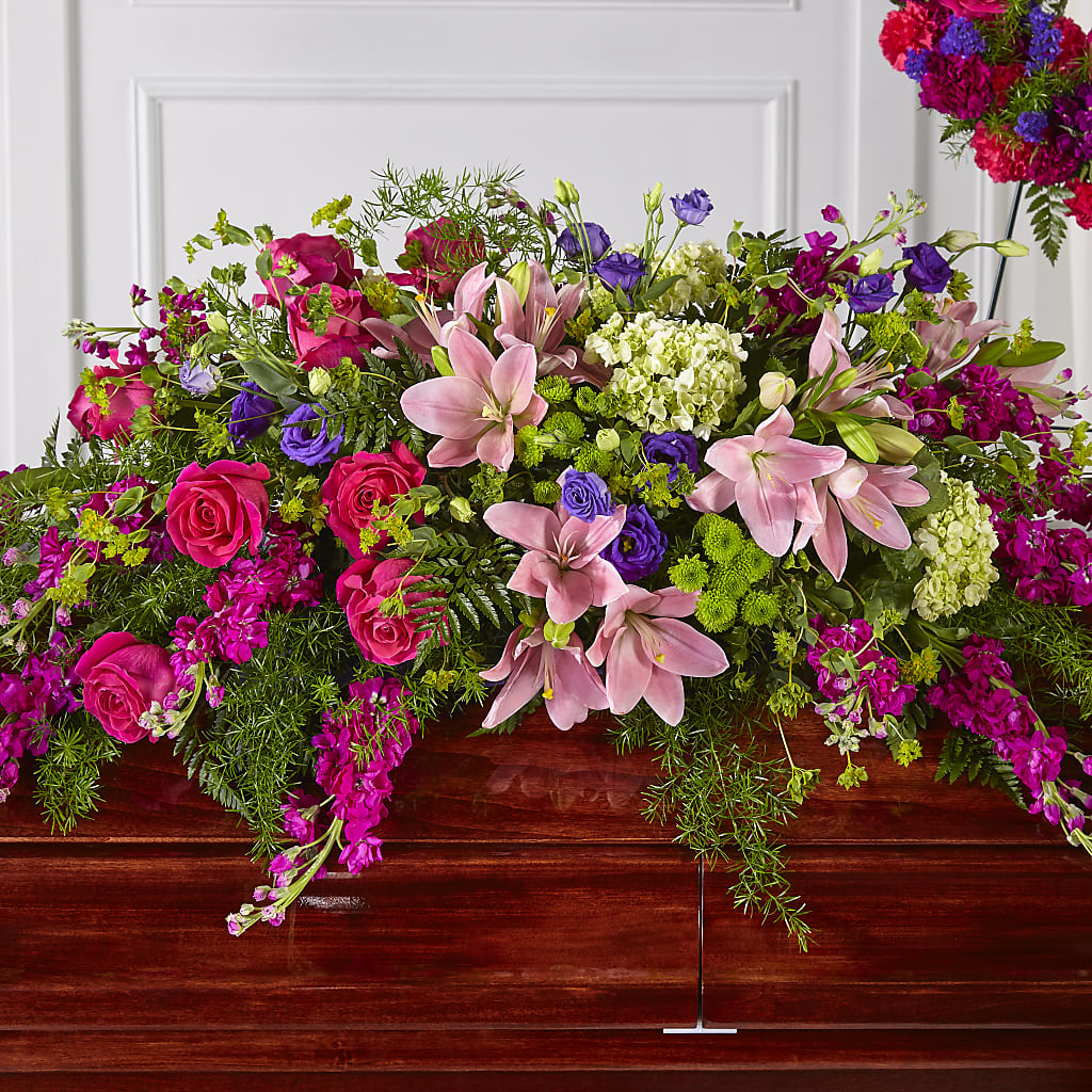Radiant Tribute Casket Spray – Maroa Miami Llc, Miami FL