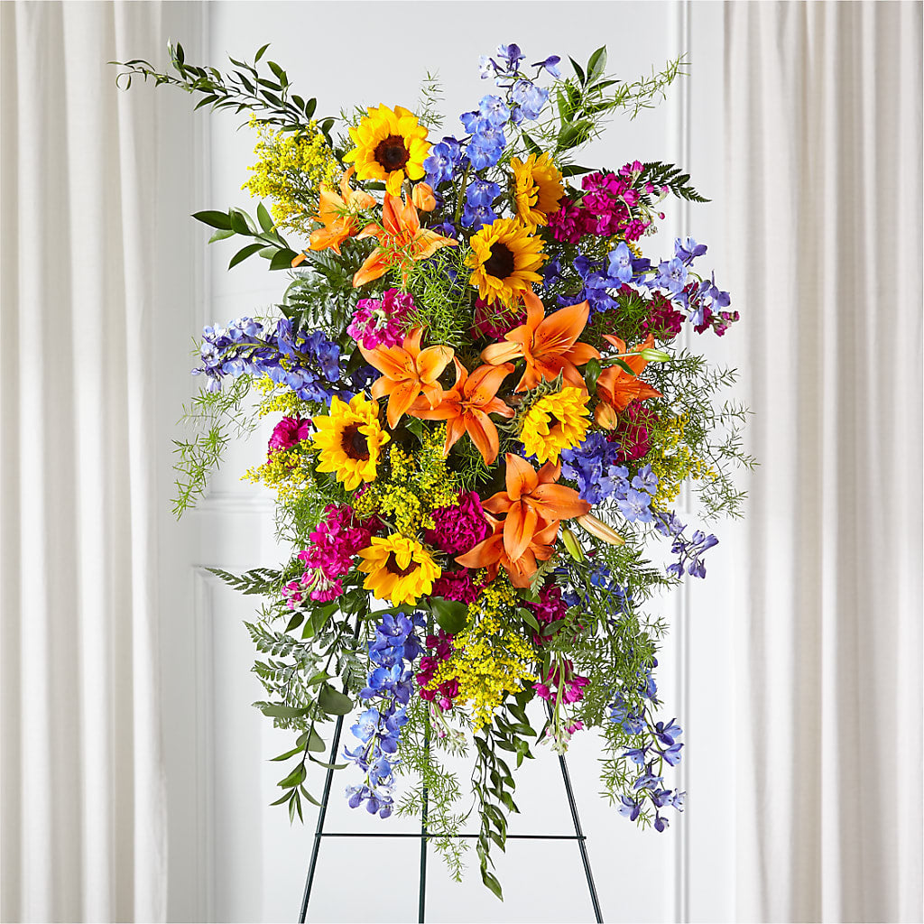 Sunlit Memories Standing Spray (Standard) – Maroa Miami Llc, Miami FL