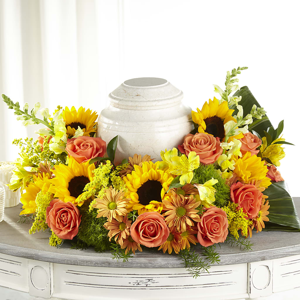 Faithful Sunflower Cremation Adornment – Maroa Miami Llc, Miami FL
