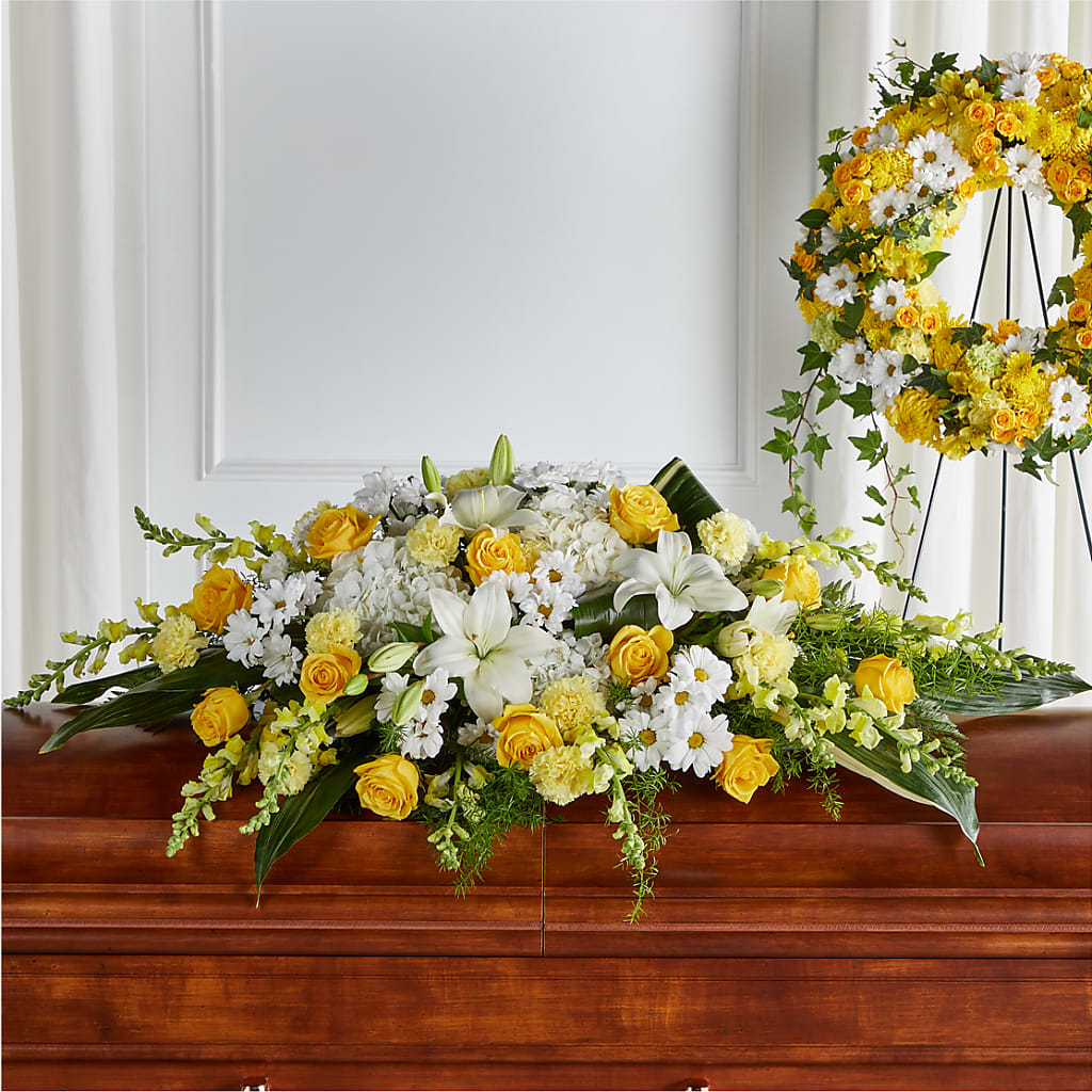 Golden Harmony Casket Spray – Maroa Miami Llc, Miami FL