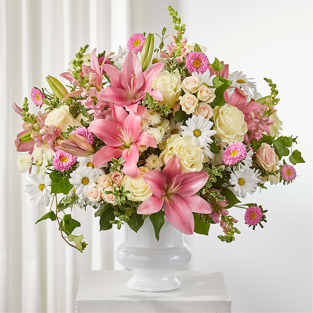 Empathetic Blooms Urn Arrangement – Maroa Miami Llc, Miami FL