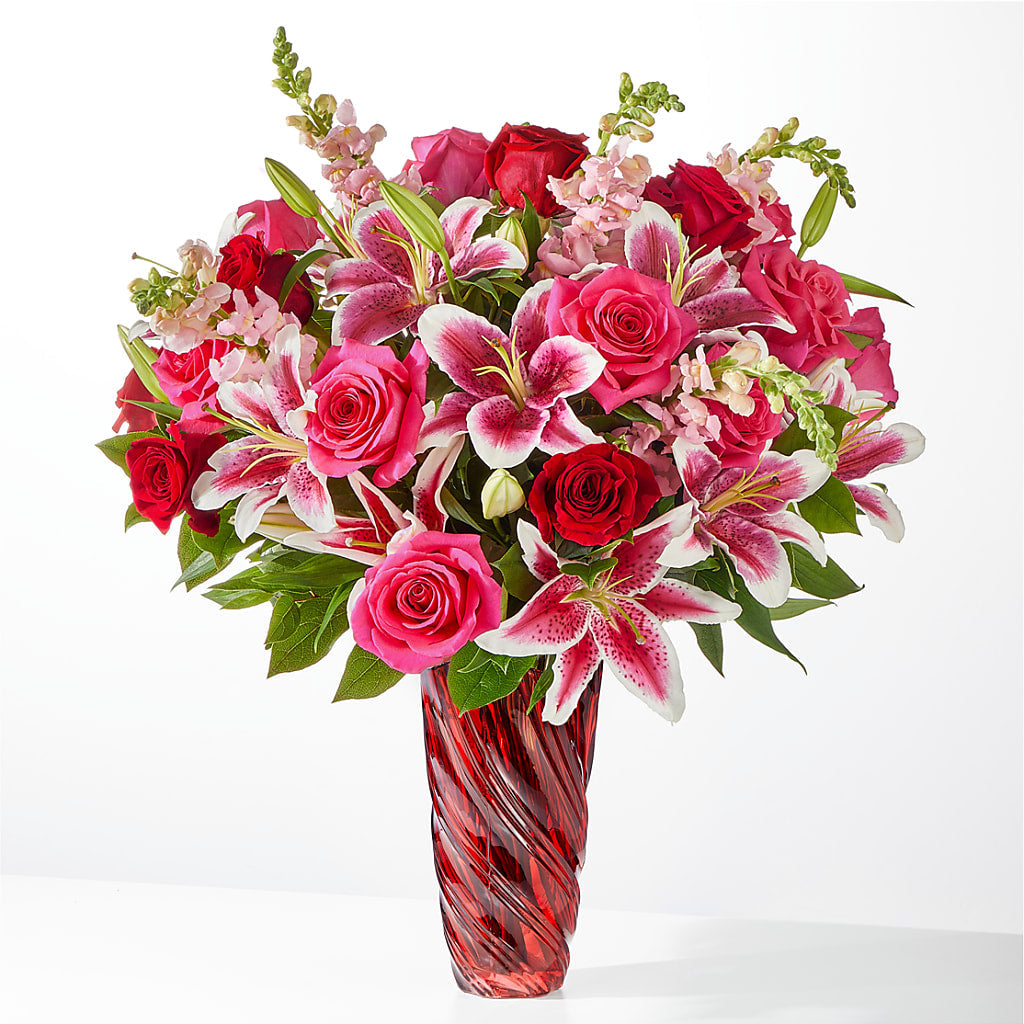 Always You Bouquet with Luxe Swirl Vase – Maroa Miami Llc, Miami FL