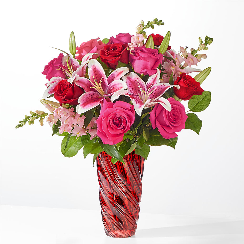 Always You Bouquet with Luxe Swirl Vase – Maroa Miami Llc, Miami FL