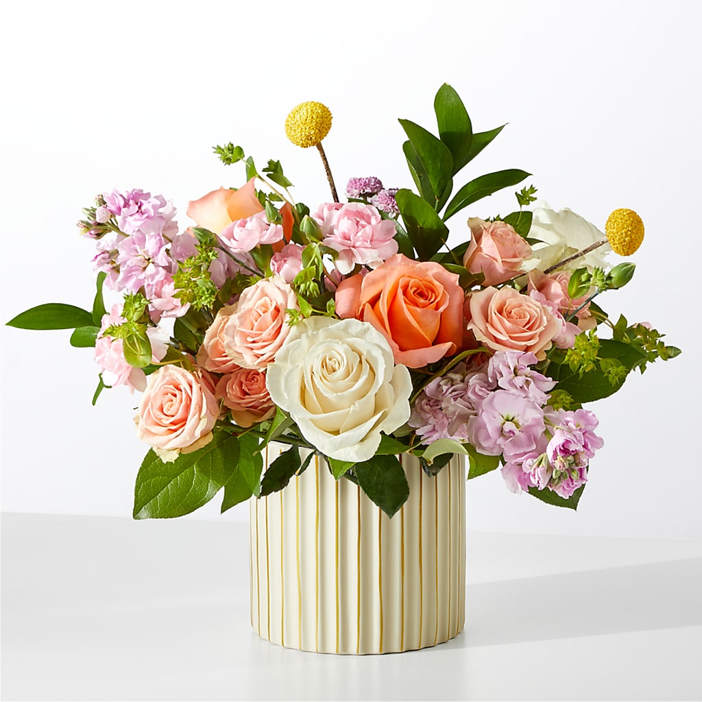 French Market Bouquet with Ivory Vase – Maroa Miami Llc, Miami FL