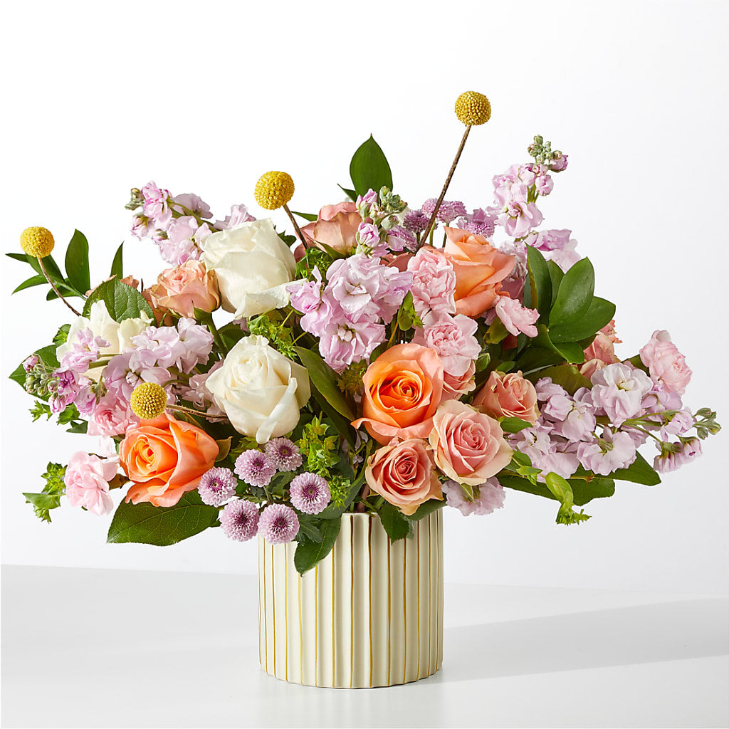 French Market Bouquet with Ivory Vase – Maroa Miami Llc, Miami FL