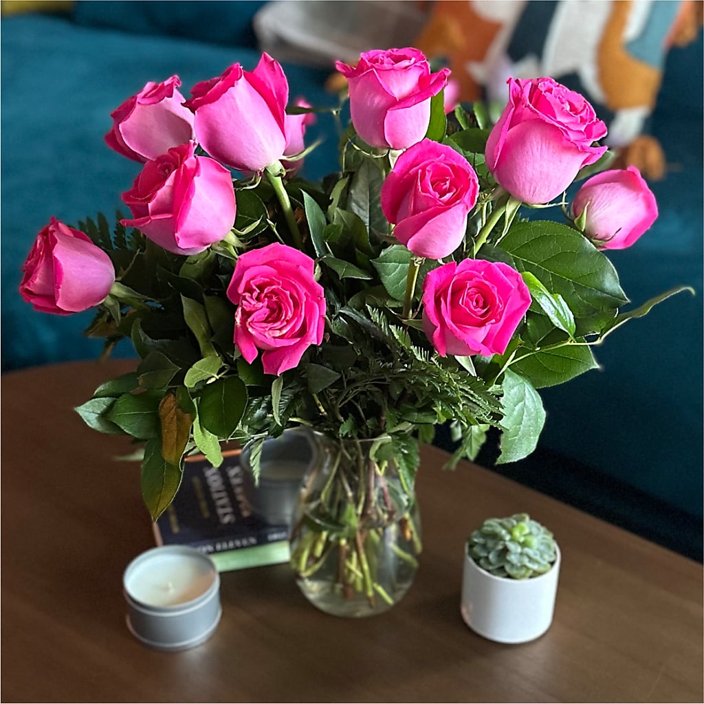 Long Stem Pink Rose Bouquet –  Maroa Miami Llc, Miami FL