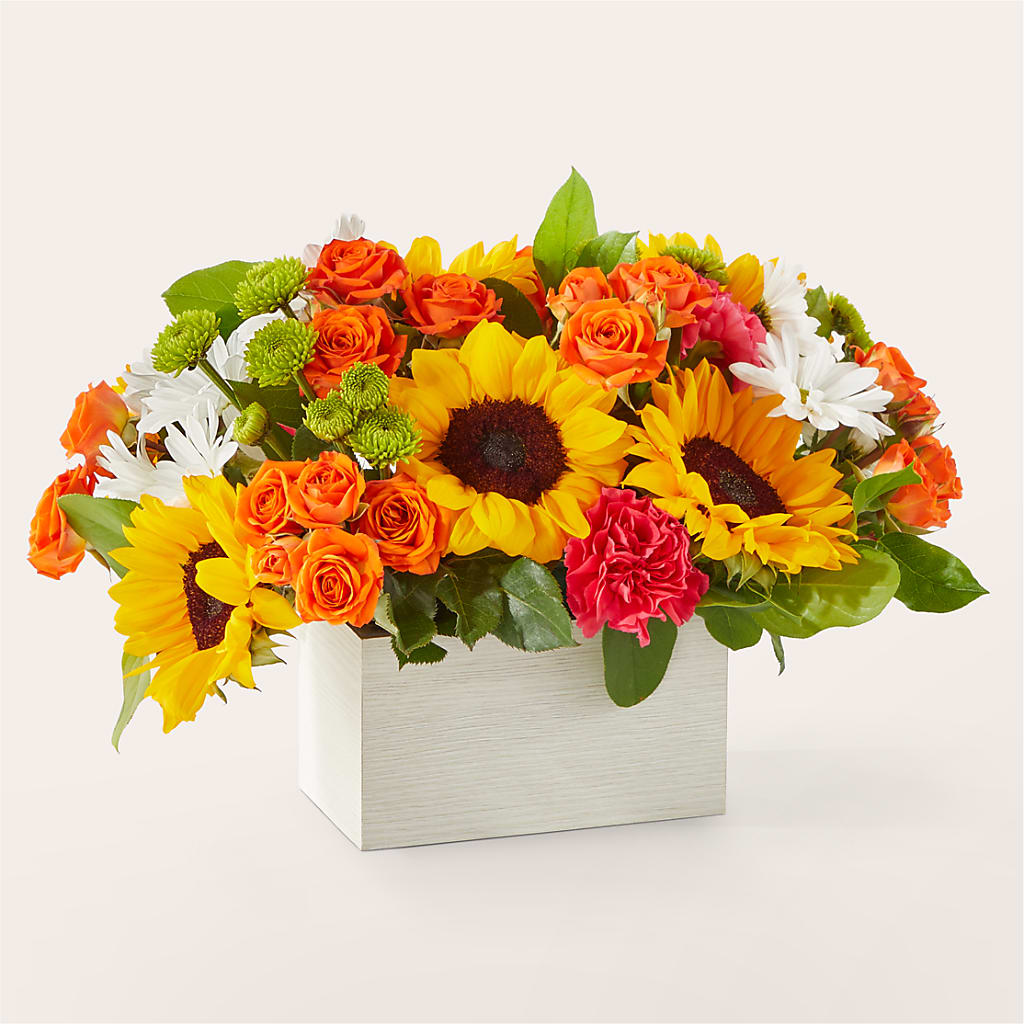 Sun-drenched Blooms Box Bouquet –  Maroa Miami Llc, Miami FL