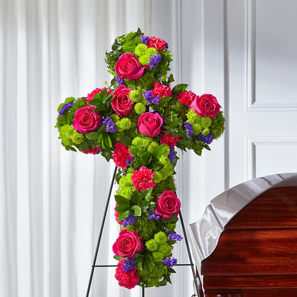 Tribute Rose Floral Cross –  Maroa Miami Llc, Miami FL