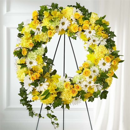 Golden Remembrance Wreath –  Maroa Miami Llc, Miami FL