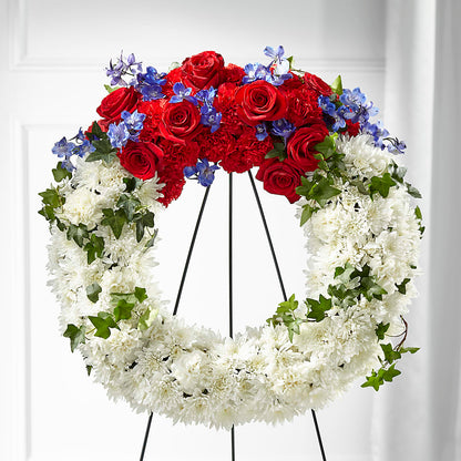 Patriotic Passion Wreath –  Maroa Miami Llc, Miami FL