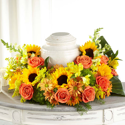 Faithful Sunflower Cremation Adornment –  Maroa Miami Llc, Miami FL