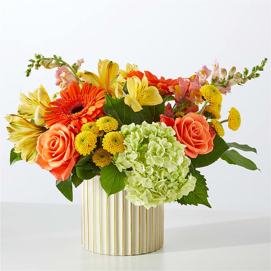 Autumn Sunshine Bouquet with Ivory Vase –  Maroa Miami Llc, Miami FL