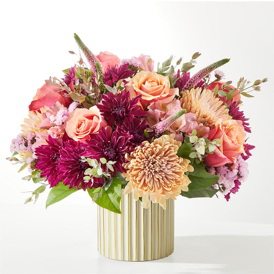 Berry Cobbler Bouquet with Ivory Vase –  Maroa Miami Llc, Miami FL