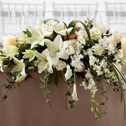 White Linen Arrangement –  Maroa Miami Llc, Miami FL
